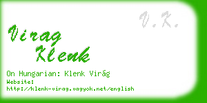 virag klenk business card